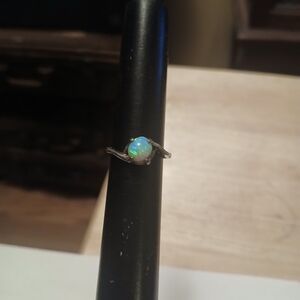 Dazzling Silver Opal Ring